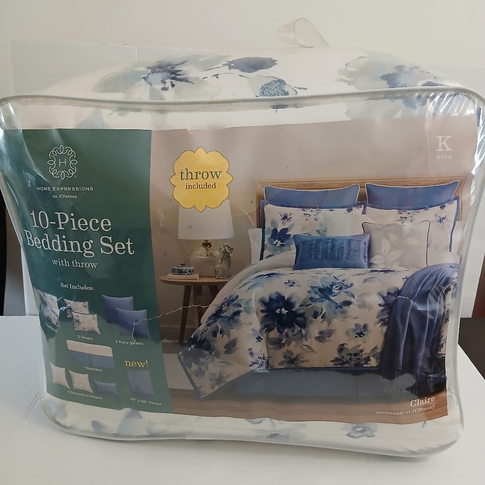 HOME EXPRESSIONS 10 PIECE BEDDING - Picture 6 of 16